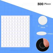 100/500pcs Balloon Glue Double Sided Adhesive Dots Clear Sticky Tack Tape Removable Stickers Acrylic Round Putty Waterproof Sticky Dot For Balloon Craft DIY Art Office Supplies (10mm)