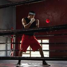 Head-Mounted Reaction Training Ball, Boxing Speed Ball + Combat Dodging Training, Home-Use PU Foam Punching Bag, MMA Agility Training Equipment, Gym, Sport, Gym, Home Exercise, Sport Accessories, Gym Accessories, CrossFit Accessories - Multicolor - View 4