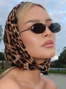 1 Stück Damen rahmenlose ovale Metallbrille im Y2K-Stil, geeignet für Alltag, Outdoor, Urlaub, Straße, Fahren, Reise, Party