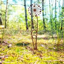 1 Stück vintage Metall "LIEBLINGSPLATZ" verrostetes Gartenschild zum Aufhängen, Gartendekoration Lieblingsplatz, herzförmiges Garten Deko Türschild, Innen- und Außendekoration Geschenk