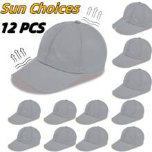 10 PCS  Unisex Sublimation Blank Mesh Baseball Cap Polyester Mesh Trucker Hat Bulk - 10 PCS - View 7