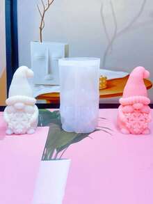 1 件装小妖精形状硅胶蜡烛模具、石膏香薰装饰模具 - 白色 - 查看 5