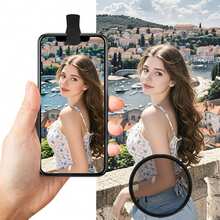 Universal Phone Camera Lens Polarizer Filter Suitable For Mobile Phone Lenses Reduce Reflections Enhance Colors And Improve Shooting Quality Compatible With Iphone Android Phone For Summer Vacation, Travel, Creative Photography, Social Media Content, Vlogging Phone Accessories - Black - View 5