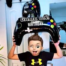 10 Pcs Video Game Party Balloons, Giant Video Game Controller Mylar Foil Balloons Game On Balloons For Gaming Theme Birthday Party Video Game BabyShower Decorations Supplies