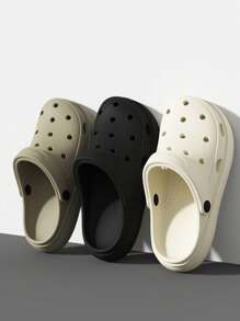 Sandalias casuales y de moda unisex, transpirables y huecas, pantuflas de playa, sandalias de estilo coreano con punta cerrada, adecuadas para el hogar, exteriores, playa y viajes en verano