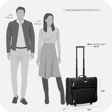 Expandable Rolling Upright Luggage - Black - View 9