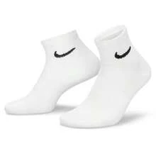 3 Pairs Nike Sports Leg Warmers Set, White Mid-Calf Leg Warmers, Daily Casual & Fitness Essential, Non-Slip Breathable Lightweight, Unisex, Suitable For All Seasons - 白色 - 查看 2