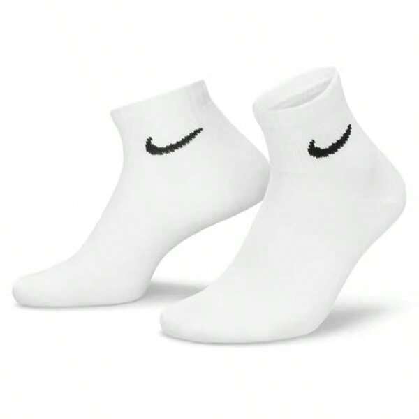 Nike 3 Pairs Nike Sports Leg Warmers, White Mid-Calf, Daily Casual & Fitness Essential, Non-Slip & Breathable, Unisex Sports Outfit Recommendation SX7677-100