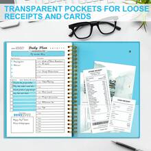 Daily Planner Undated 87 Sheets, 8.3" X 5.7" To Do List Notebook Twin-Wire Binding, A5 Hourly Planner Notebook, Daily To Do List Notepad Habit Tracker Journal For Meetings, Appointments - Blue - View 6