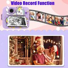 Instant Camera With Rechargeable Battery, Large Capacity 1200mAh, 1080P High-Definition Video, Dual Cameras (Front And Rear), Compact And Portable Design, Suitable For Travel, Family Photos And Outdoor Activities - Green/Pink/Purple, Portable Camera - XX-multicolor - View 8