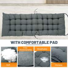 DoCred Zero Gravity Chair, Premium Lawn Recliner Folding Portable Chaise Lounge With Detachable Cushion, Headrest And Cup Holder, Reclining Patio Lounger Chair - 深灰色 - 查看 3