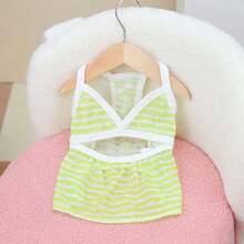 1 pieza Ropa de verano para mascotas, conjunto de bikini, traje de baño, ropa con estampado de playa para perros (Osos Teddy)