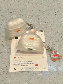1pc Creative 3D Goldfish Design Silicone Protective Case With Hanging Accessory, Compatible With Apple 1/2/Pro/3/Pro2/4th Gen (Earphones Not Included)