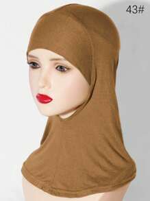 1 Stück Muslimische Hijab Kappe für Frauen, islamischer Schal, weicher elastischer Schal Bandana