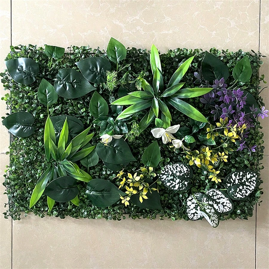 1PC Artificial Green Wall Landscape Home Garden Jungle Decor Fake Plants Hanging Grass Greenery Wall Panels Garden Fence Decoration