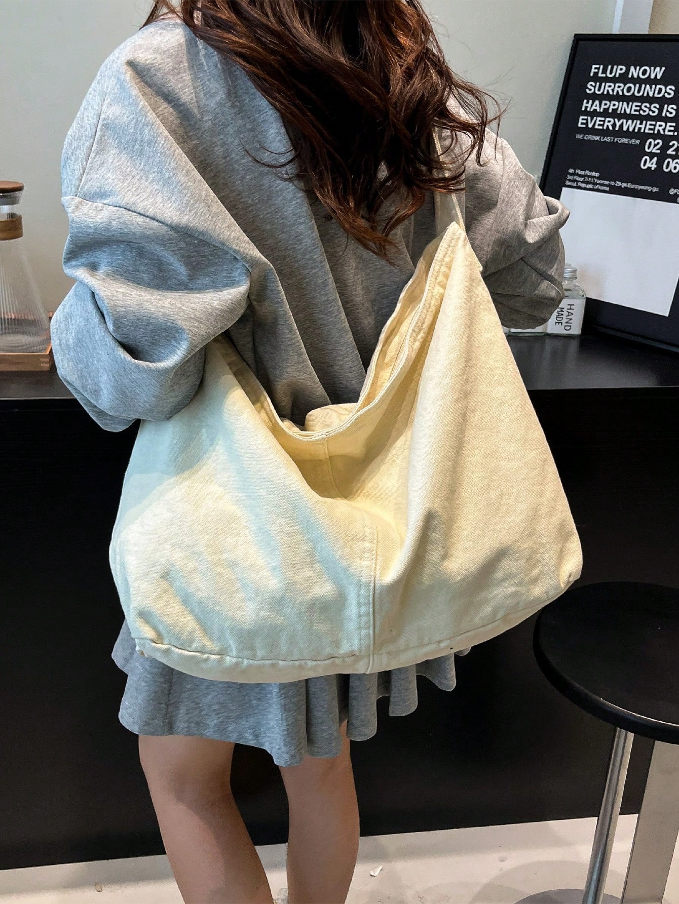 Vintage canvas tote bag