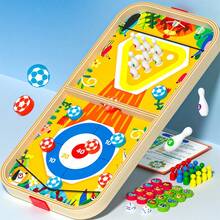 1PC Wooden Table Top Quick Hockey Battle Game Paced Slingshot Puck Board Game Sling Puck Winner Party Game Adult Family Game Desktop - Multicolor - View 10