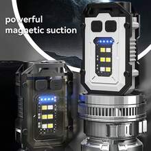 1pc Multi-Function LED Bright Keychain Light, Outdoor Headlamp, Clip-On Light For Work, Repair - Multicolor - View 7