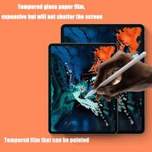 1pc - IPad Glass-Like Paper Screen Protector Compatible With IPad Pro 11, Air 11, 13 2024 2025 11th Gen (A16), 9H Tempered Glass Paper Film Screen Protector Compatible With IPad Air 1/2 9.7", 10.2" 2022, 12.9" Gift For Birthday, Family, Friends Pad Screen Protector, Pad Accessories