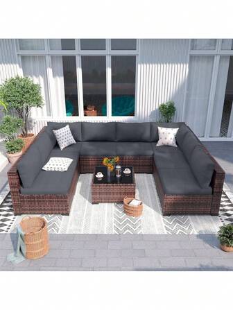 1pc Solid Color Milk Silk Elastic Band Sofa Cushion Cover, High Elastic, Dust Proof, Suitable For All Seasons, Garden, Balcony, Outdoor Rattan Sofa Cushion Protective Cover