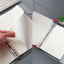 A5/B5 Ring Binder - Plastic Folder With 60 Included Papers, 2 Color Options,Back To School,School Supplies