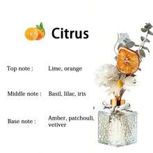 1 Set Aromatherapy Diffuser Kit (Includes Dried Flowers, Rattan), Indoor Fragrance Therapy, Natural Plant Mixed Essential Oil, Home Decor Fragrance, Flammeless Rattan Sticks Incense Decor, Long-Lasting Aroma, Suitable For Gifts, Birthdays, Christmas, For Indoor Bedroom, Study, Living Room, Bathroom, Etc.