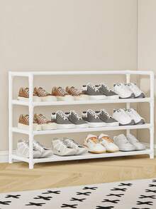 1pc 3-7 Tier Simple Shoe Rack, Dust-Proof Shoe Cabinet For Entryway, Dorm, Indoor, Balcony, Storage Organizer - Multicolor - View 9