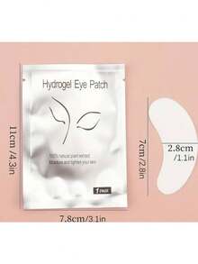 200/100/50/25/10对睫毛延长凝胶贴片套装，天然水凝胶，适用于美容化妆面膜套装用品眼膜垫美容工具 - 彩色 - 查看 9