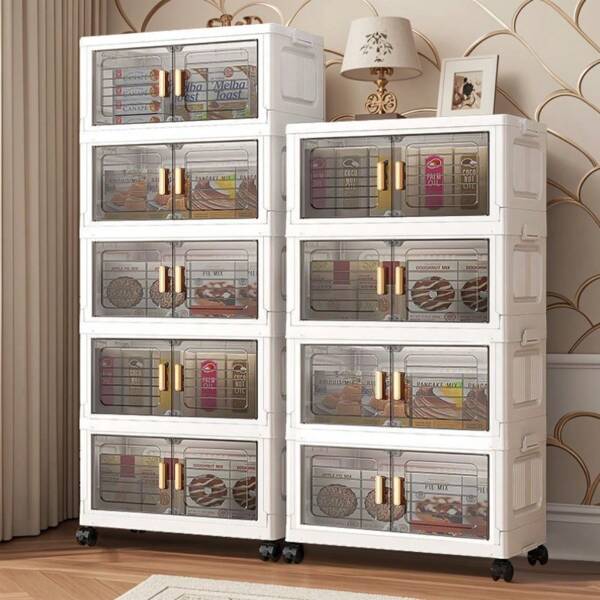 2/3/4/5 Tier Storage Cabinet, Multi-Functional Storage Cart With Wheels, Multi-Layer Drawer Cabinet, Easy To Assemble, Closet, Bedroom, Kitchen, Bathroom, Portable