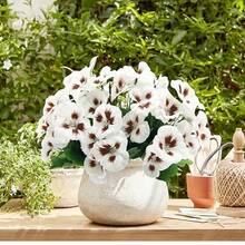 1 件/3 件，人造塑料花，三色堇雏菊，适用于家庭厨房、婚礼派对场景布置、花园餐桌中心装饰，室内外均可 - 彩色 - 查看 2