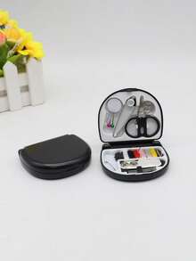 1 Set Portable Pink Mini Sewing Box Small Sewing Kit Multipurpose Sewing Tools Combo Set -- Foldable, DIY Sewing Supplies And Accessories For Travelers And Emergency Clothing Repairs!Travel Bottles Travel Kit Travel Mug Travel Size Travel Toiletry Bag Travelling Organizer Holiday Accessories Travel Kit Set Gift For Travel - Baby Pink - View 16