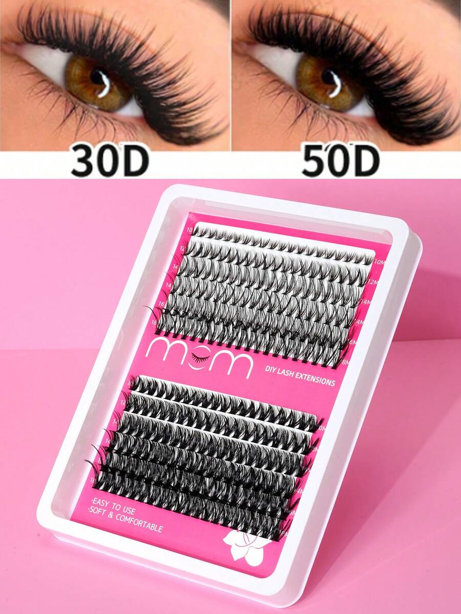 延长睫毛，30D 50D 睫毛簇，D 卷曲单根睫毛，仿貂毛睫毛，10-18 毫米混合睫毛
