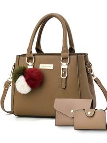 3pcs/Set Elegant And Fashionable Women Handbag Set - Multicolor - View 6