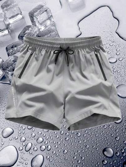 Tween Boy Breathable Quick-Dry Elastic Waist Outdoor Sports Shorts, Summer