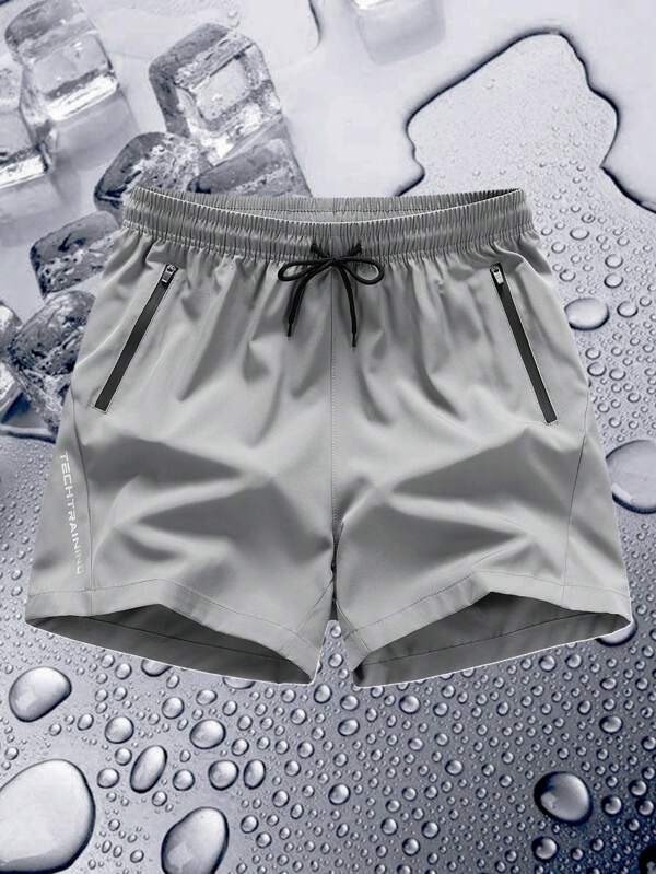 Pantalones cortos deportivos transpirables de secado rápido y cintura elástica para niños preadolescentes, para verano