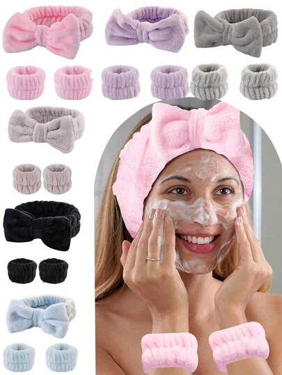 3/1 buc. Bentiță cu fundă moale și pufoasă, bandă pentru machiaj facial, bandă pentru spa, bandă pentru machiaj, bandă pentru spălare facială, bandă pentru îngrijirea pielii, fundă, accesorii de păr cu bule, bandă pentru mânecă, set de accesorii de păr pentru femei și fete, potrivită pentru spălarea feței, machiaj, îngrijirea pielii spa, poate fi oferită cadou prietenilor, prietenei, soției, mamei sau de Ziua Îndrăgostiților, ziua de naștere și festivalurilor. Decorațiune de vară pentru baie., Bantă pentru îngrijirea pielii, Frumusețe, Produse de îngrijire a pielii, Spa, Îngrijire personală, Instrumente de îngrijire a pielii, Îngrijire facială, Consumabile pentru estetician, Piele, Spălare facială, Tratament facial