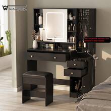 Vanities & Vanity Benches - Black - View 10