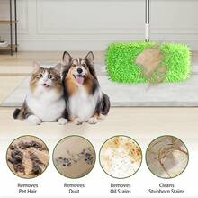 3 Pack Reusable Microfiber Mop Pads Compatible With Sweeper, Washable Wet Mopping Cloths And Dry Sweeping Cloths, Wet Pad Refills Hardwood Floor Cleaning(Mop Is Not Included) - Xanh nhạt gói 3 - Xem 4