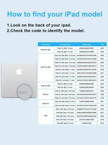 1pc Customizable IPad Protective Case, 4-Corner Anti-Drop Transparent Cover, Compatible With 11-Inch IPad, IPad Mini 4/5, IPad Pro 11-Inch (M4) 2024, IPad 10.2-Inch, Mi Tablet. DIY Creative Custom Text Shell, Personalized Gift With Photo For Yourself, Friends, Work, Birthday, New Year, Valentine's Day, Graduation, Back To School, Parents, Family