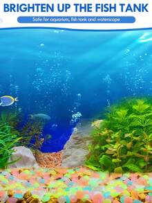 50/150/300/500pcs Random Color Glow In The Dark Rocks Outdoor Decorative Stones Luminous Stones Garden Pebbles Glowing Rocks For Fairy Garden,Potted Plants,Succulents,Patio,Lawn(About 1cm/0.3in,2cm/0.7in) - Multicolor - View 8