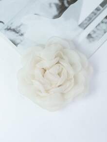 Handmade Exaggerated Multi-Layer Rose Tulle Flower Brooch, Hair Clip, Hat, Clothing Decoration For Women - Camellia - View 7