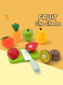 8 件儿童切水果玩具套装 | 逼真的假装游戏厨房食物和蔬菜 | 蒙特梭利教育学习玩具 | 适合幼儿男孩女孩。