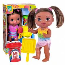 Boneca Baby's Collection Menina Olá Verão com Massinha e Acessórios Divertido Interativo Super Toys - Morena - Visão 2