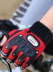 1 Pair/2 Pairs Motorcycle Breathable Half Palm Cycling Protective Gloves The Perfect Gift For Your Friends And Family. Let's Ride Together This Summer! Motorcycle Protective Gloves Motorcycle Equipment Motorcycle Accessories