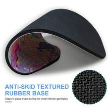 1pc Pink & Silver Round Mouse Pad Cute Desk Mat Non-Slip Rubber Base Desk Accessories Keyboard Pad For Home Office Decor Desk Pad 7.8*7.8 Inch As Christmas, Halloween Gifts For Women Girlfriends Men Friends - Multicolor - View 9