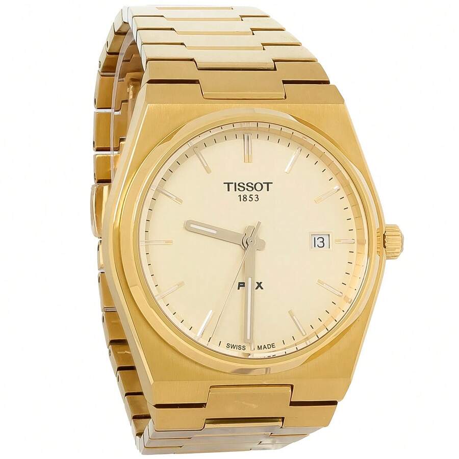 Tissot PRX Men's Gold Tone PVD Stainless Steel Quartz Watch T137.410.33.021.00 - 香檳色 - 查看 1