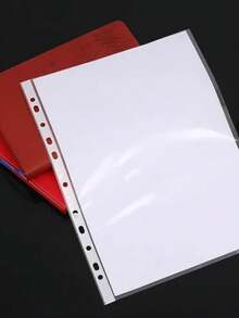 Protectores de Hojas (Pack de 50), Fundas de Hojas, Cubre Hojas, Tamaño Carta A4 Para Carpeta/cubre Hojas, ideal para la oficina, escuela, papeleria, regalo - 50 Piezas - Ver 6
