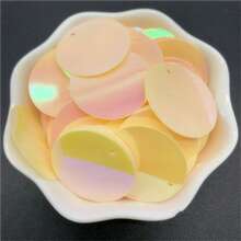 200 件 25 毫米 PVC 扁平圆形散片，带 1 个侧孔，亮片缝纫婚礼工艺配件 DIY 吊坠亮片饰边