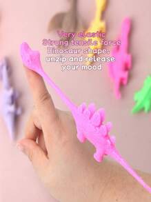 Da 5 a 20 pezzi Giocattoli divertenti con dinosauro a molla, scherzosi strumenti di lancio con elastico, giochi con dinosauri e animali da dito, giocattoli adesivi per pareti, regali per feste (stile e colore casuali)
