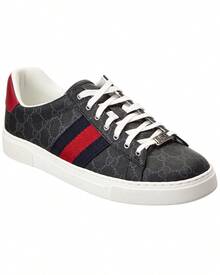 Gucci Ace Web GG Canvas & Leather Sneaker - Nhiều màu - Xem 2